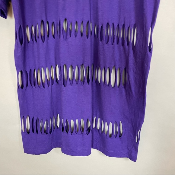 Bahamas Tourist Bathing Suit Cover-Up Shirt Single Stitch Cut Outs Long Glitter - Picture 11 of 13